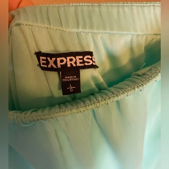 EXPRESS mint colored strapless dress - Picture 3 of 4